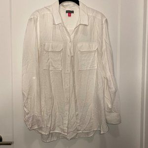 Vince Camuto white button down size M